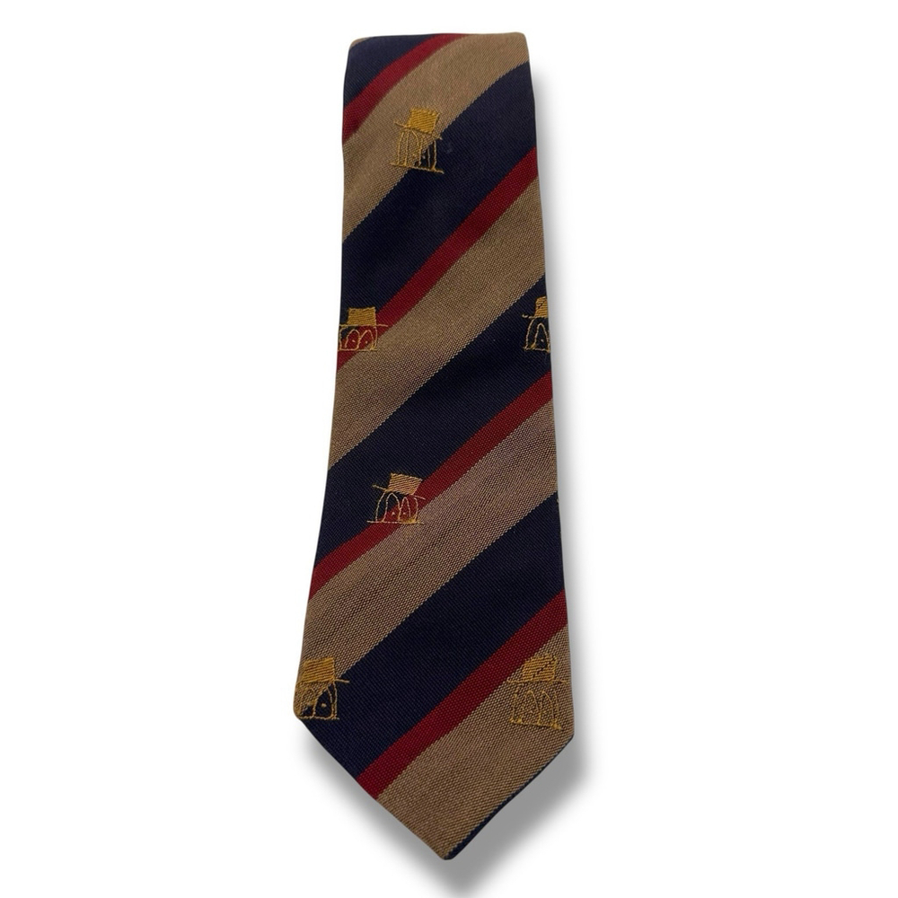 Alexander Olch NYC Designer Skinny Striped Tie Cotton Red Blue Luxury 59x2.5